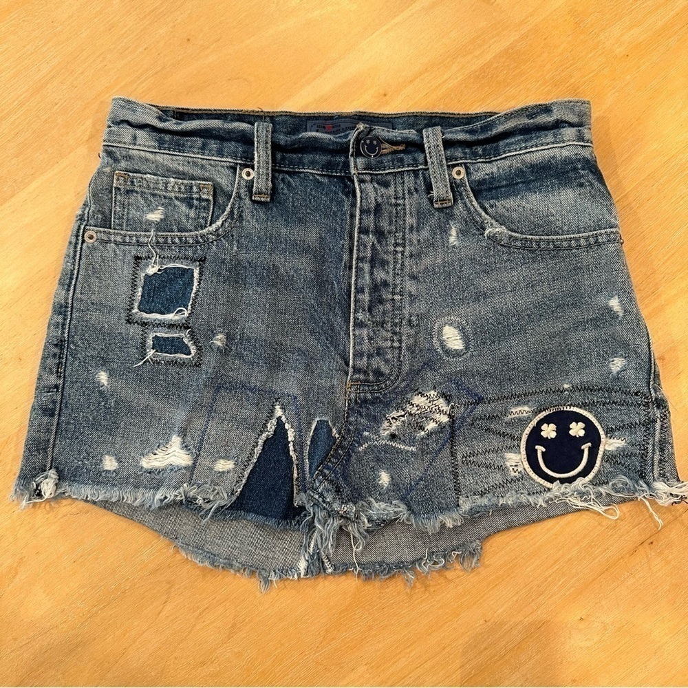 Lucky Brand Womens 2/26 Vintage Jean Skirt‎ High Rise Button Fly